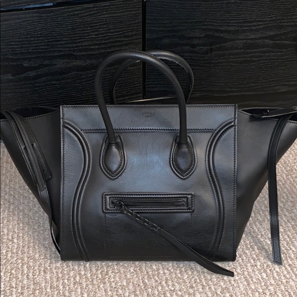 Authentic Celine Phantom Black Luggage Tote